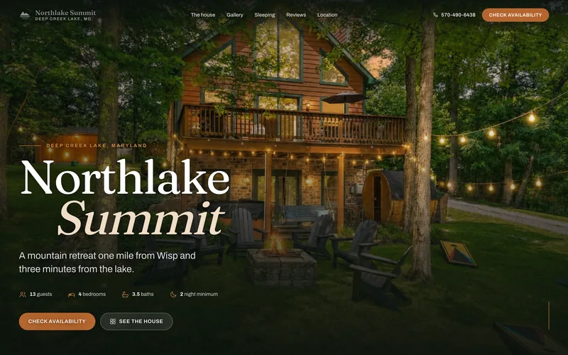 The Northlake Summit website, designed and built by Miles Media